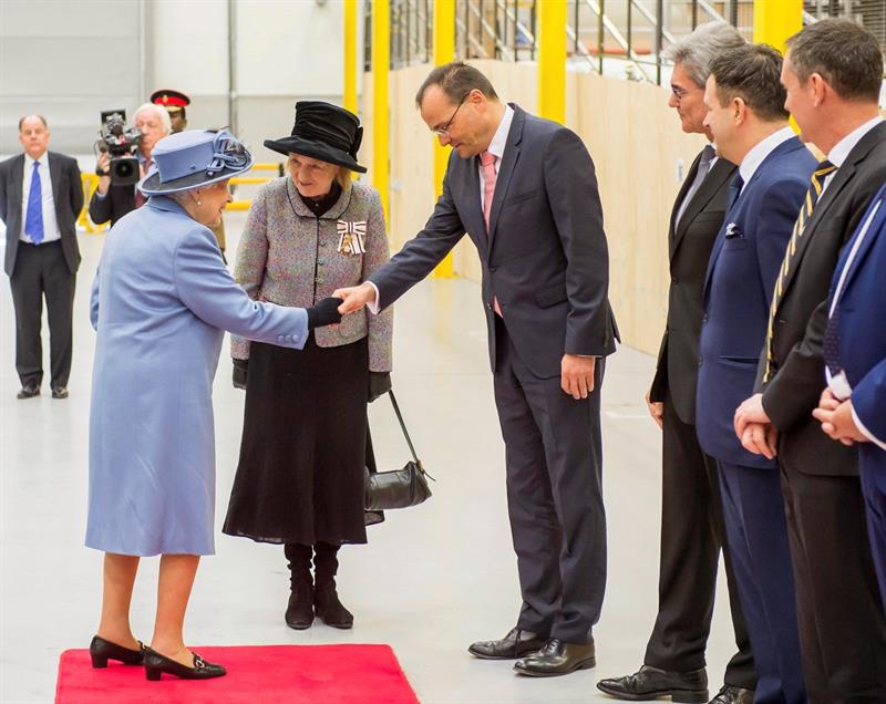  Isabel II visite l'usine d'Ã©oliennes de Siemens Gamesa en Angleterre