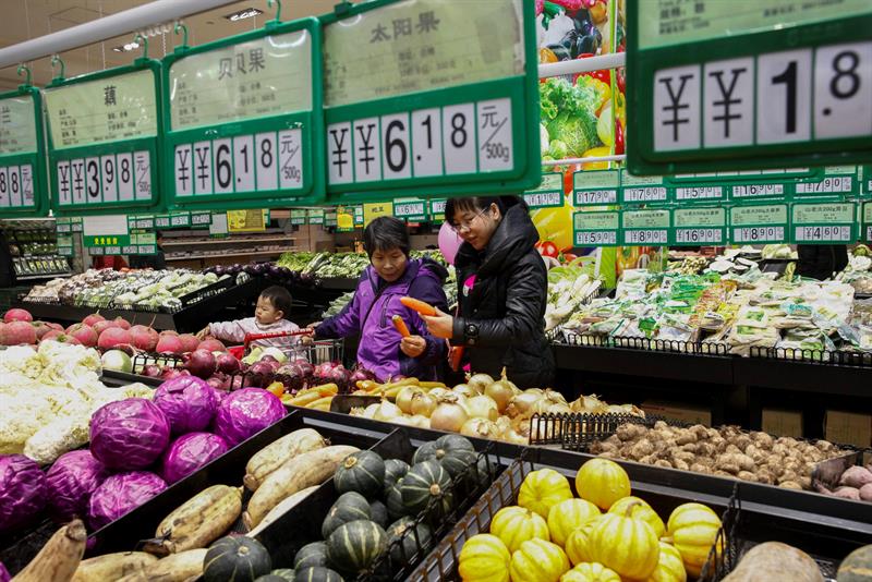  L'inflation chinoise augmente de trois dixiÃ¨mes en octobre, en hausse de 1,9% sur un an